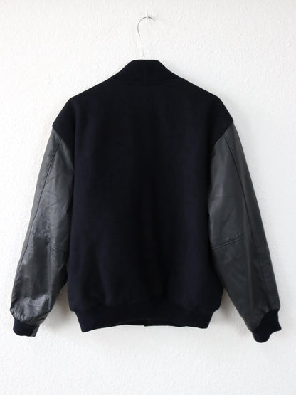 Vintage 80er 90er SIRICCO Racingjacke Bomberjacke Leder Wolle Shell Helix Racing Varsity Style Made in Australia M