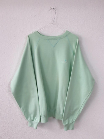Vintage 80er 90er CHAMPION Sweatshirt Crewneck Pullover mintgrün XL