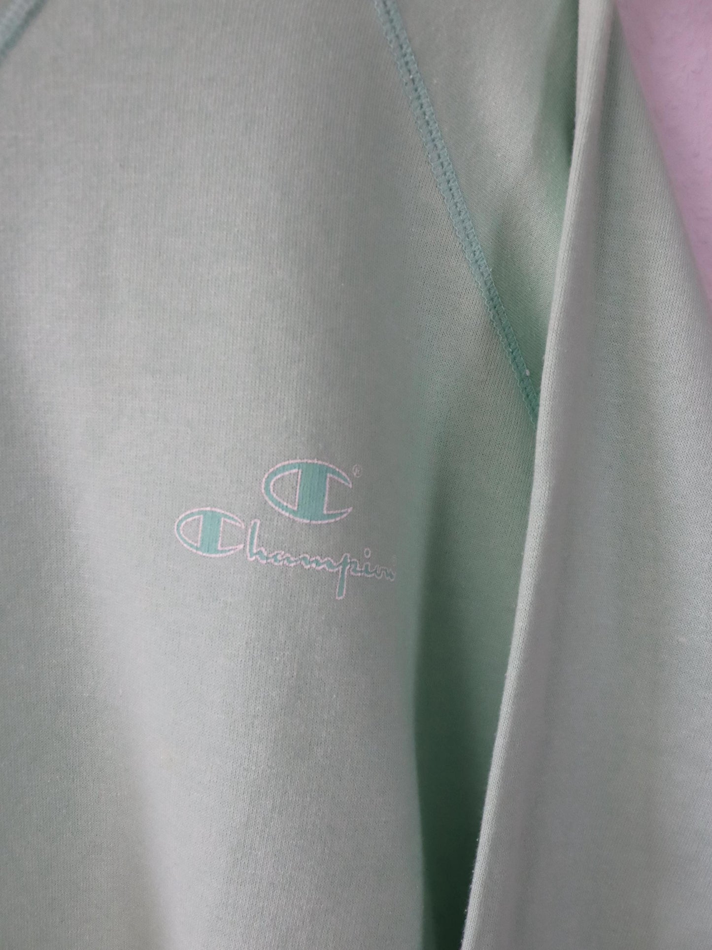 Vintage 80er 90er CHAMPION Sweatshirt Crewneck Pullover mintgrün XL