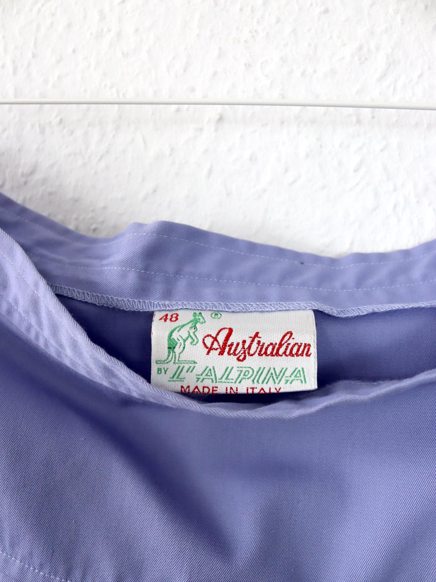Vintage 80er 90er AUSTRALIAN Bundfaltenrock Tennisrock Mini Flieder highwaist 42