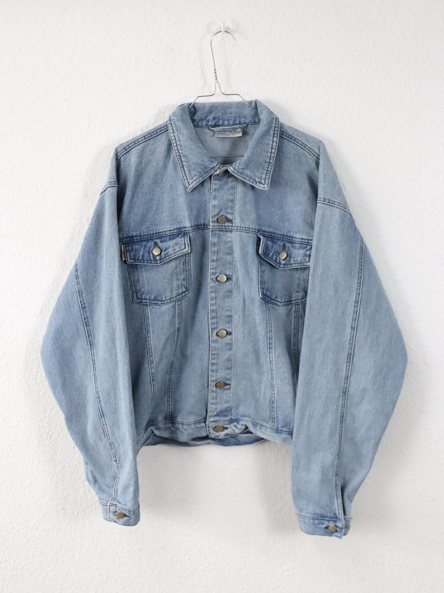 Vintage 80er 90er GIANA FEROTI Jeansjacke Jacke hellblau Denim XL