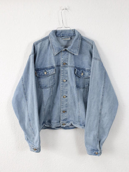 Vintage 80er 90er GIANA FEROTI Jeansjacke Jacke hellblau Denim XL