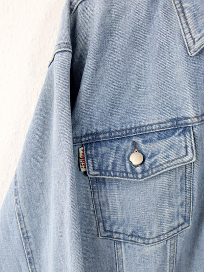Vintage 80er 90er GIANA FEROTI Jeansjacke Jacke hellblau Denim XL