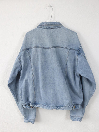 Vintage 80er 90er GIANA FEROTI Jeansjacke Jacke hellblau Denim XL