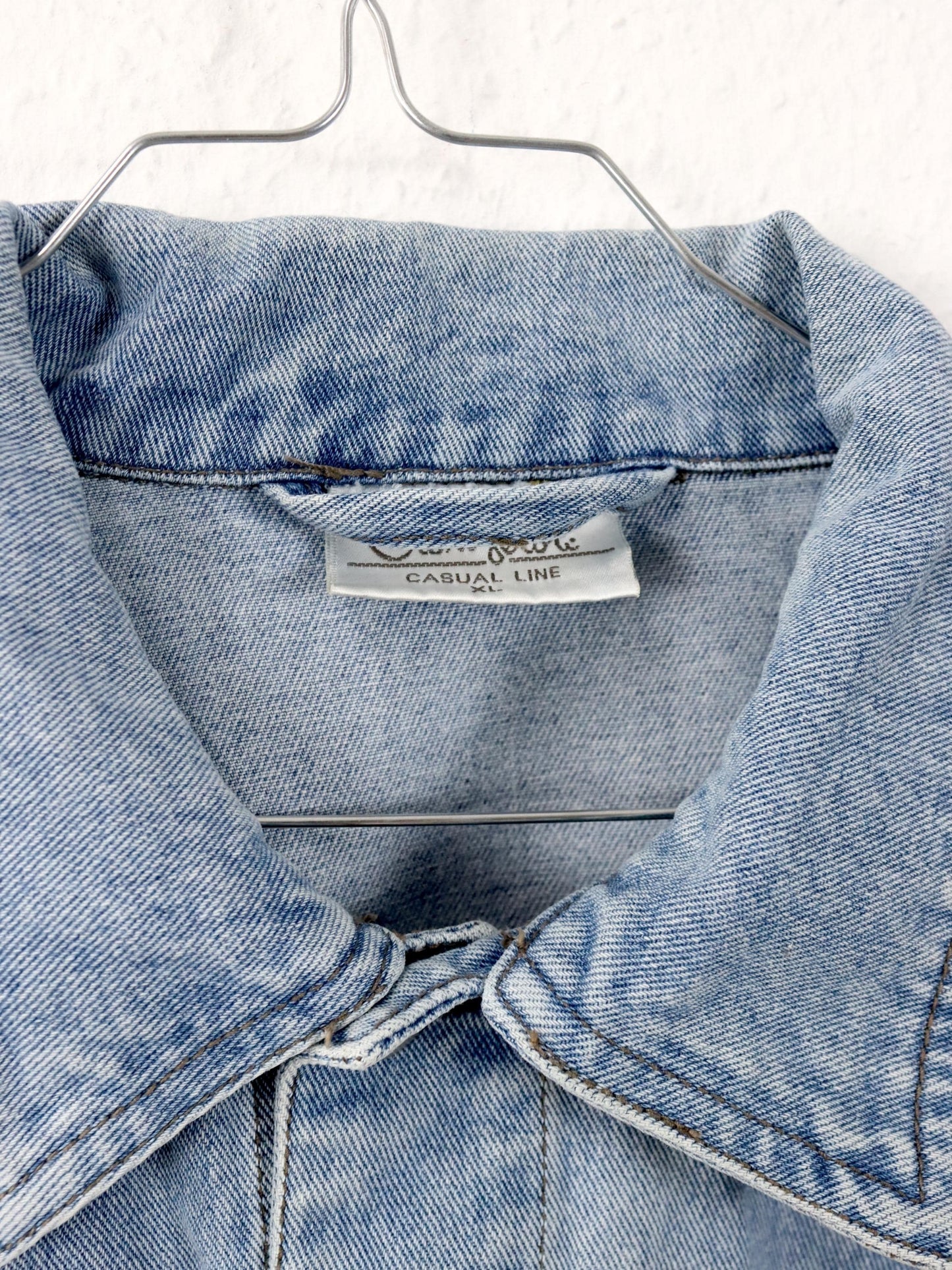 Vintage 80er 90er GIANA FEROTI Jeansjacke Jacke hellblau Denim XL