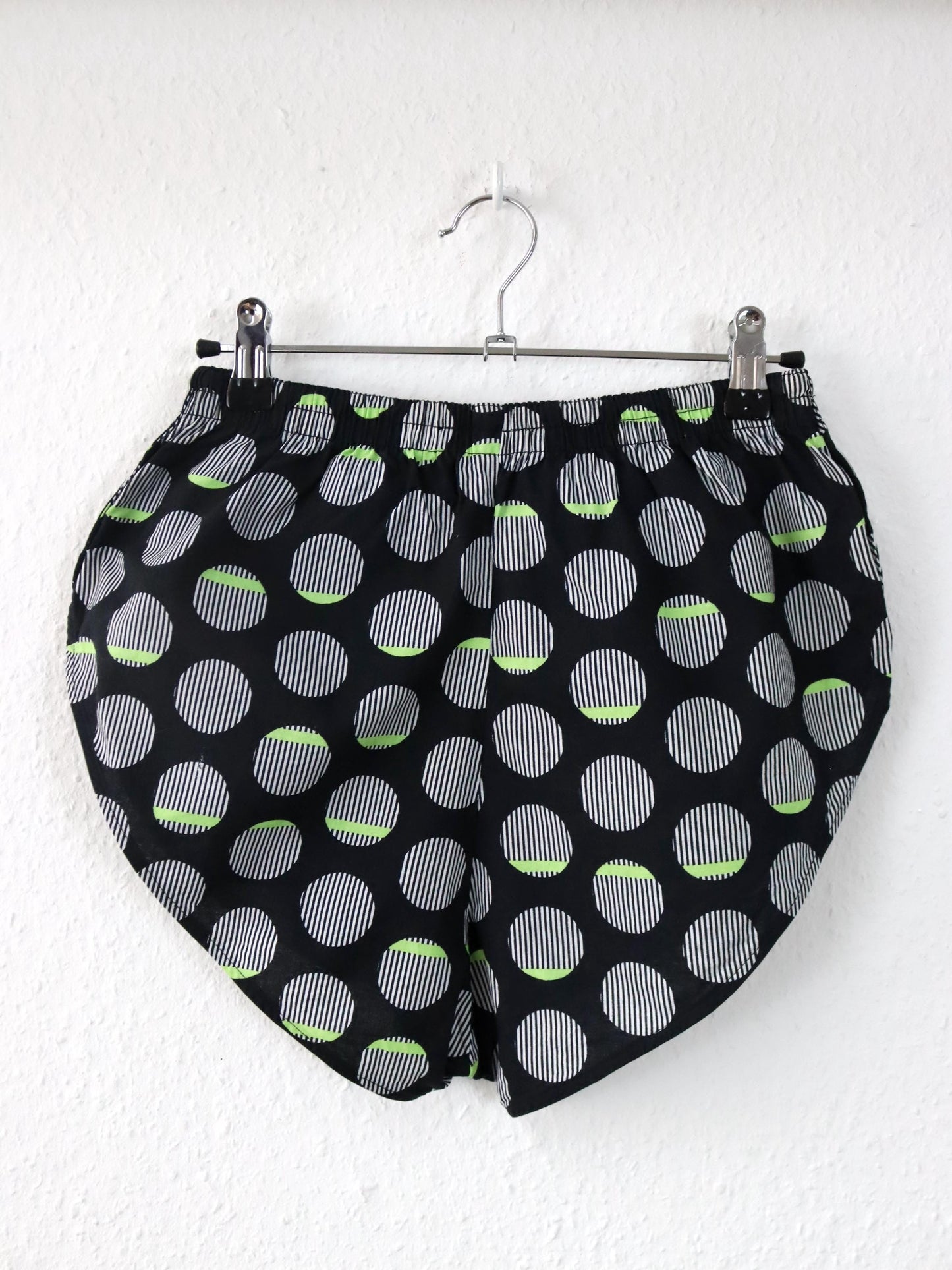 Vintage 80er 90er ARENA Zweiteiler Top Shorts kurze Hose crazy pattern Made in France 36