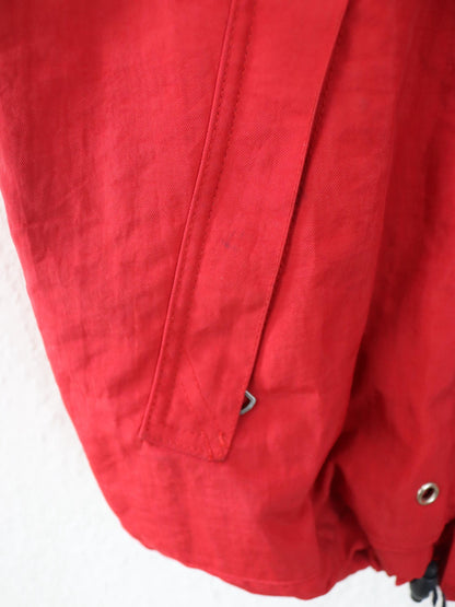 Vintage 90er 00er INVICTA Regenjacke Windbreaker Segeljacke rot Stehkragen M