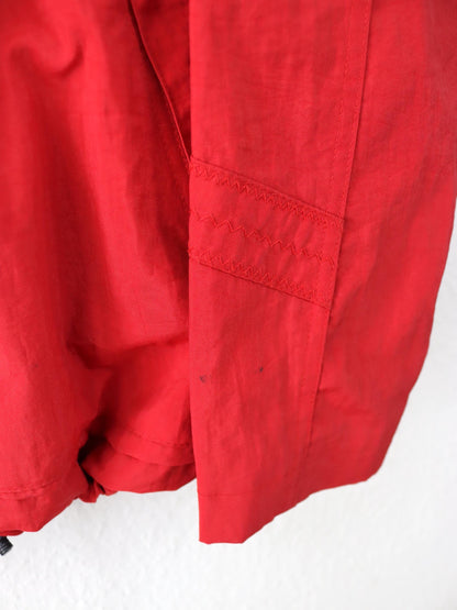 Vintage 90er 00er INVICTA Regenjacke Windbreaker Segeljacke rot Stehkragen M