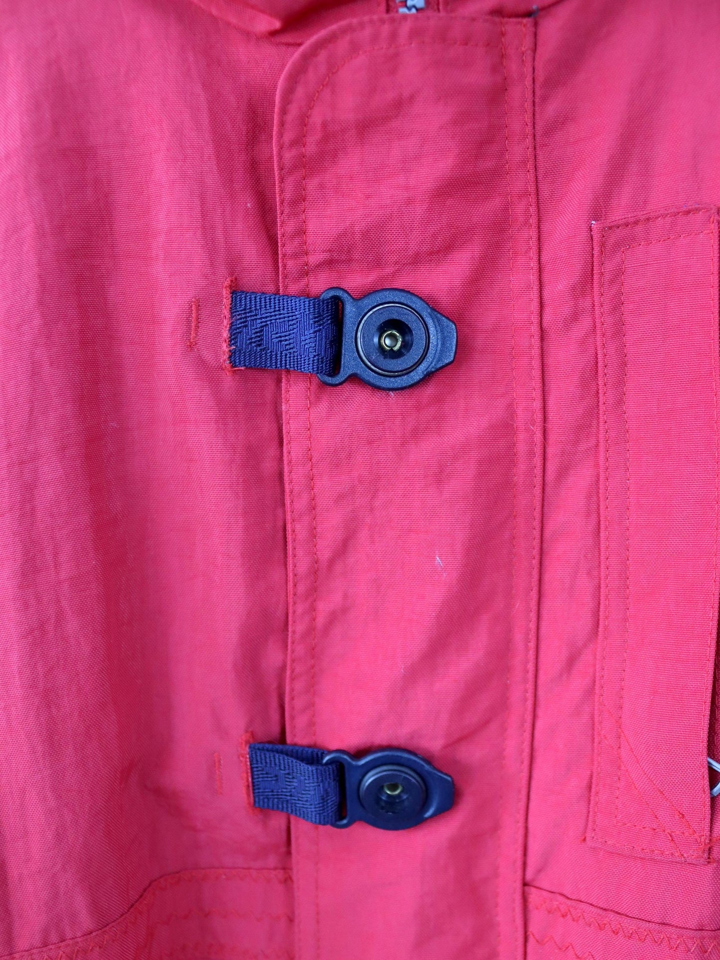 Vintage 90er 00er INVICTA Regenjacke Windbreaker Segeljacke rot Stehkragen M