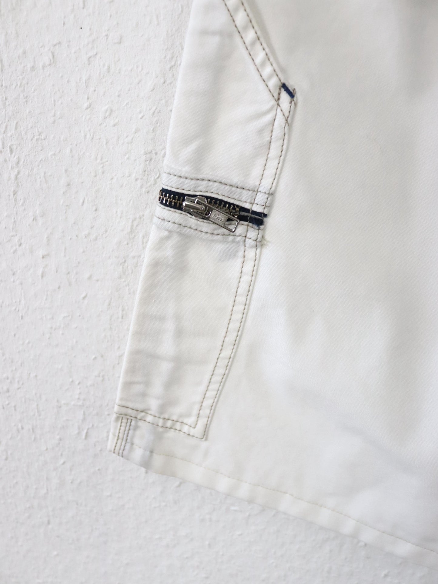 Vintage 90er 00er Y2k ENERGIE Shorts Jorts kurze Hose Baggy Pants weiß Deadstock W33