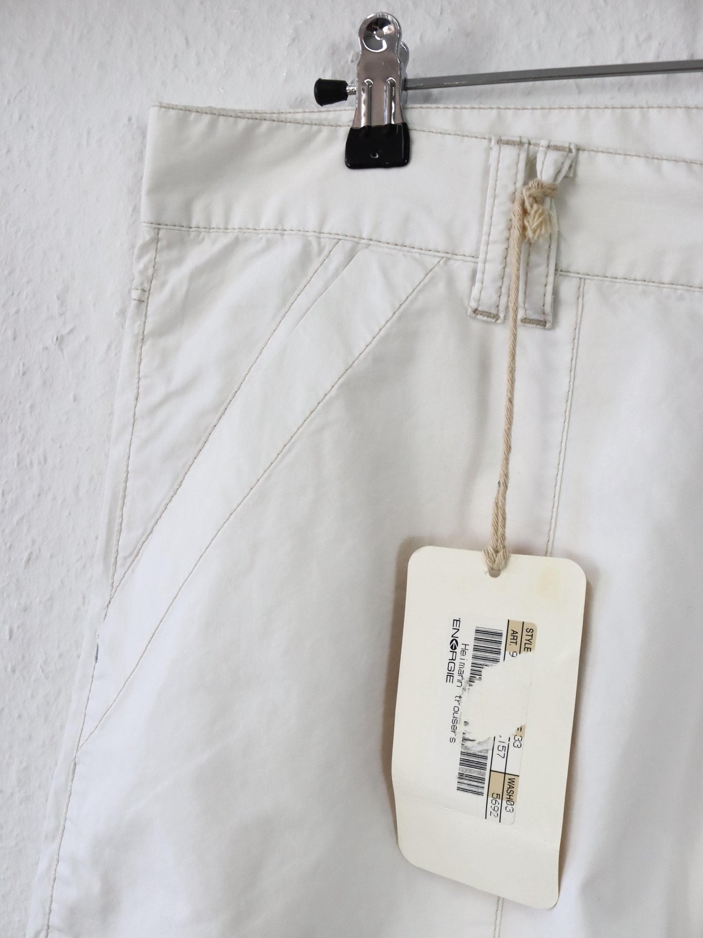 Vintage 90er 00er Y2k ENERGIE Shorts Jorts kurze Hose Baggy Pants weiß Deadstock W34