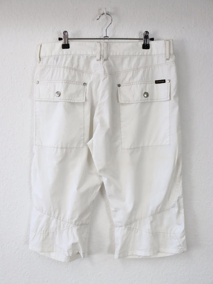 Vintage 90er 00er Y2k ENERGIE Shorts Jorts kurze Hose Baggy Pants weiß Deadstock W34