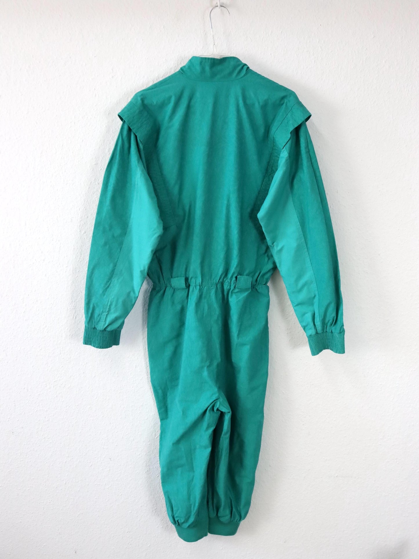 Vintage 80er 90er ADIDAS Overall Einteiler türkis Stehkragen 40