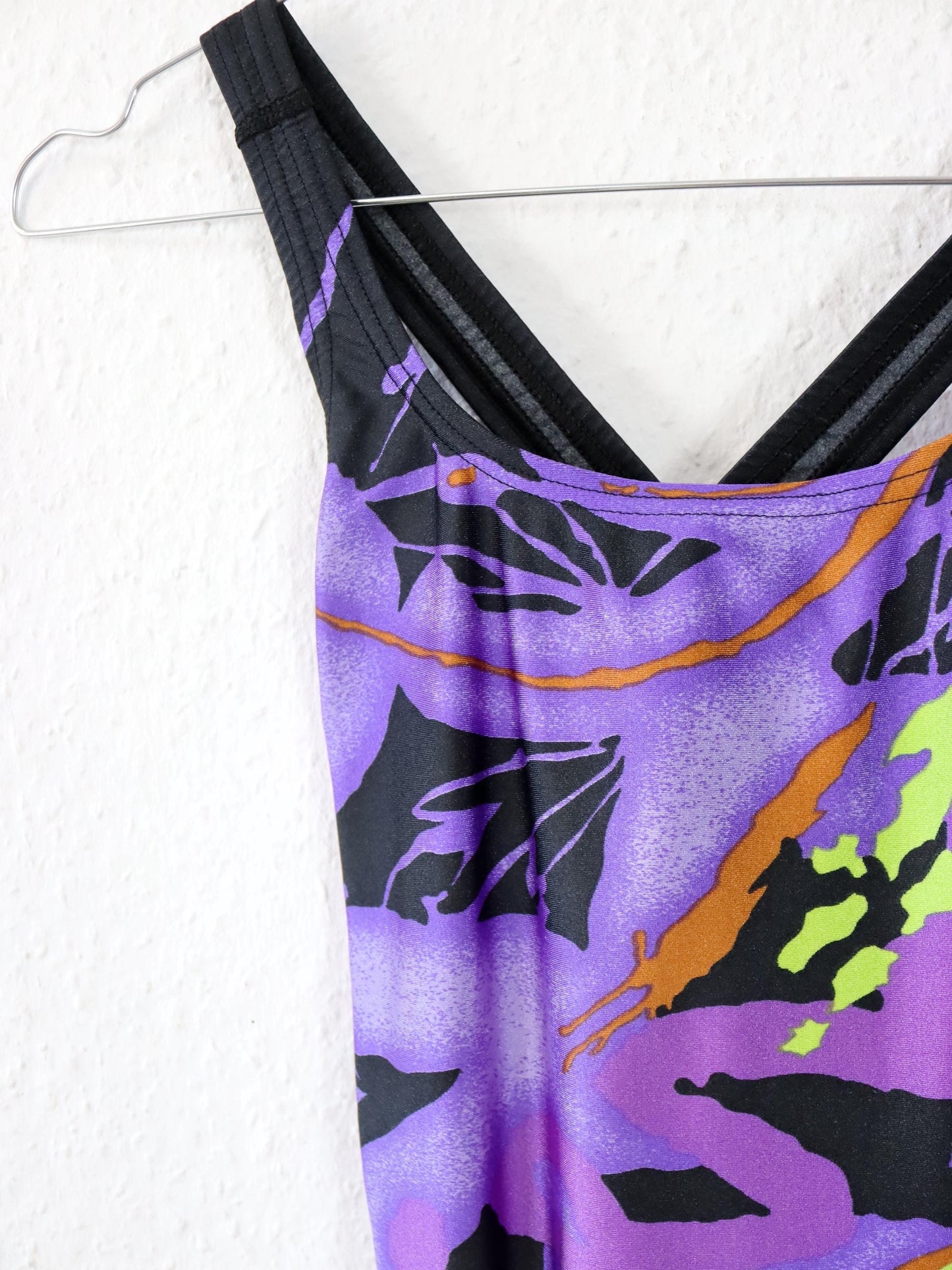 Vintage 80er 90er SPEEDO Body Badeanzug crazy pattern Rückenfrei 38