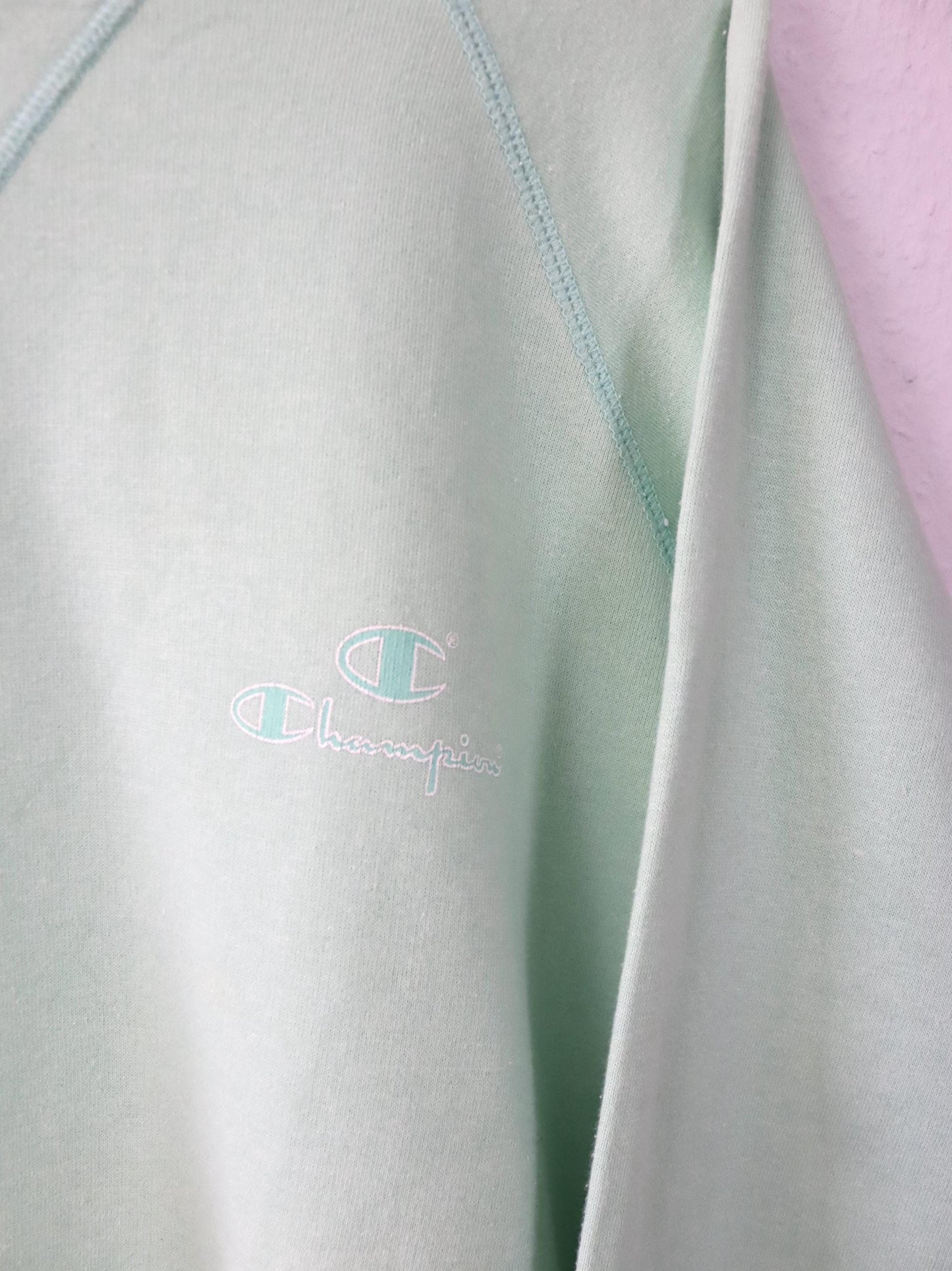 Vintage 80er 90er CHAMPION Sweatshirt Crewneck Pullover mintgrün XL