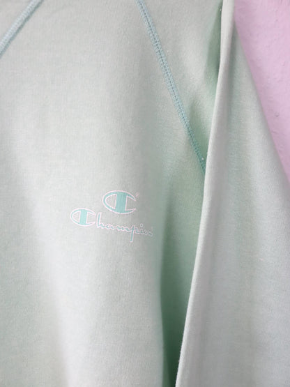 Vintage 80er 90er CHAMPION Sweatshirt Crewneck Pullover mintgrün XL