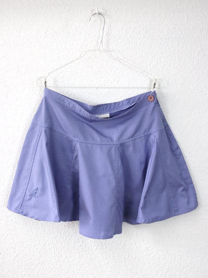 Vintage 80er 90er AUSTRALIAN Bundfaltenrock Tennisrock Mini Flieder highwaist 42