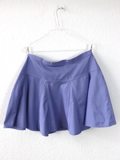 Vintage 80er 90er AUSTRALIAN Bundfaltenrock Tennisrock Mini Flieder highwaist 42