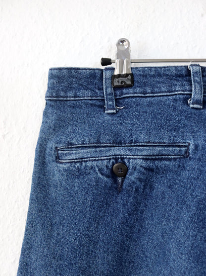 Vintage 80er 90er ASKARI Jeans Hose Bundfaltenhose blau W36 L32