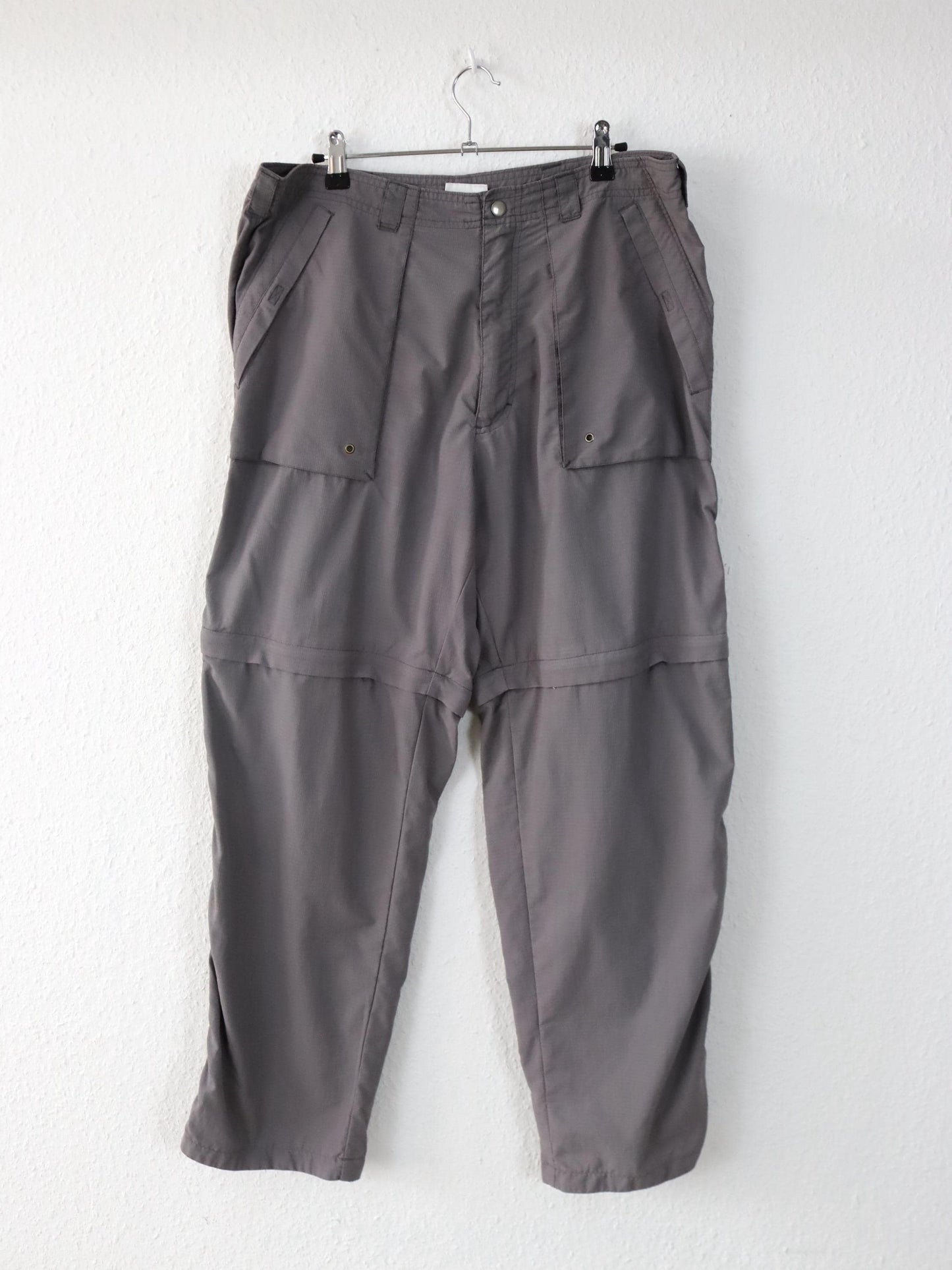 Vintage 90er 00er y2k ADIDAS Hose Wanderhose Trekking Pants gerades Bein Shorts 2002 L