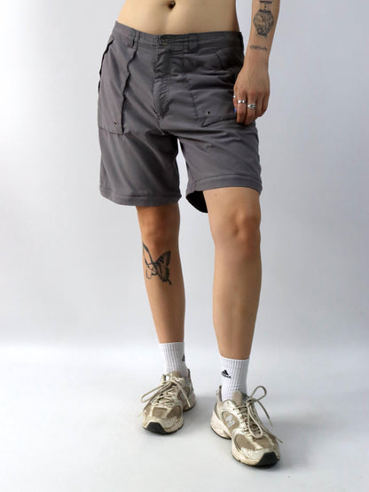 Vintage 90er 00er y2k ADIDAS Hose Wanderhose Trekking Pants gerades Bein Shorts 2002 L