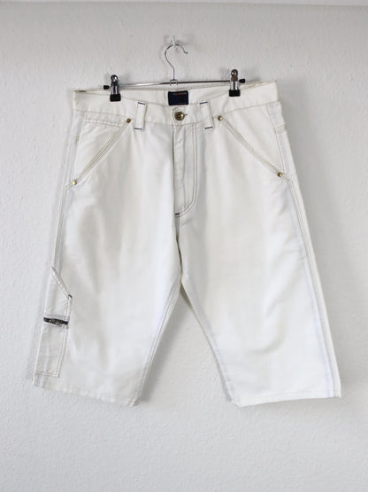 Vintage 90er 00er Y2k ENERGIE Shorts Jorts kurze Hose Baggy Pants weiß Deadstock W33