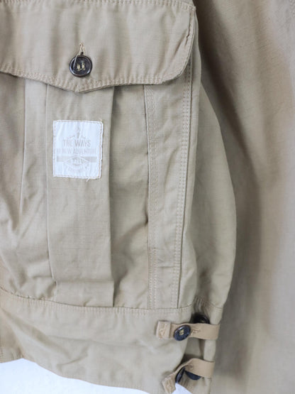 Vintage 80er 90er BALL leichte Jacke Blouson Utility beige 50 L