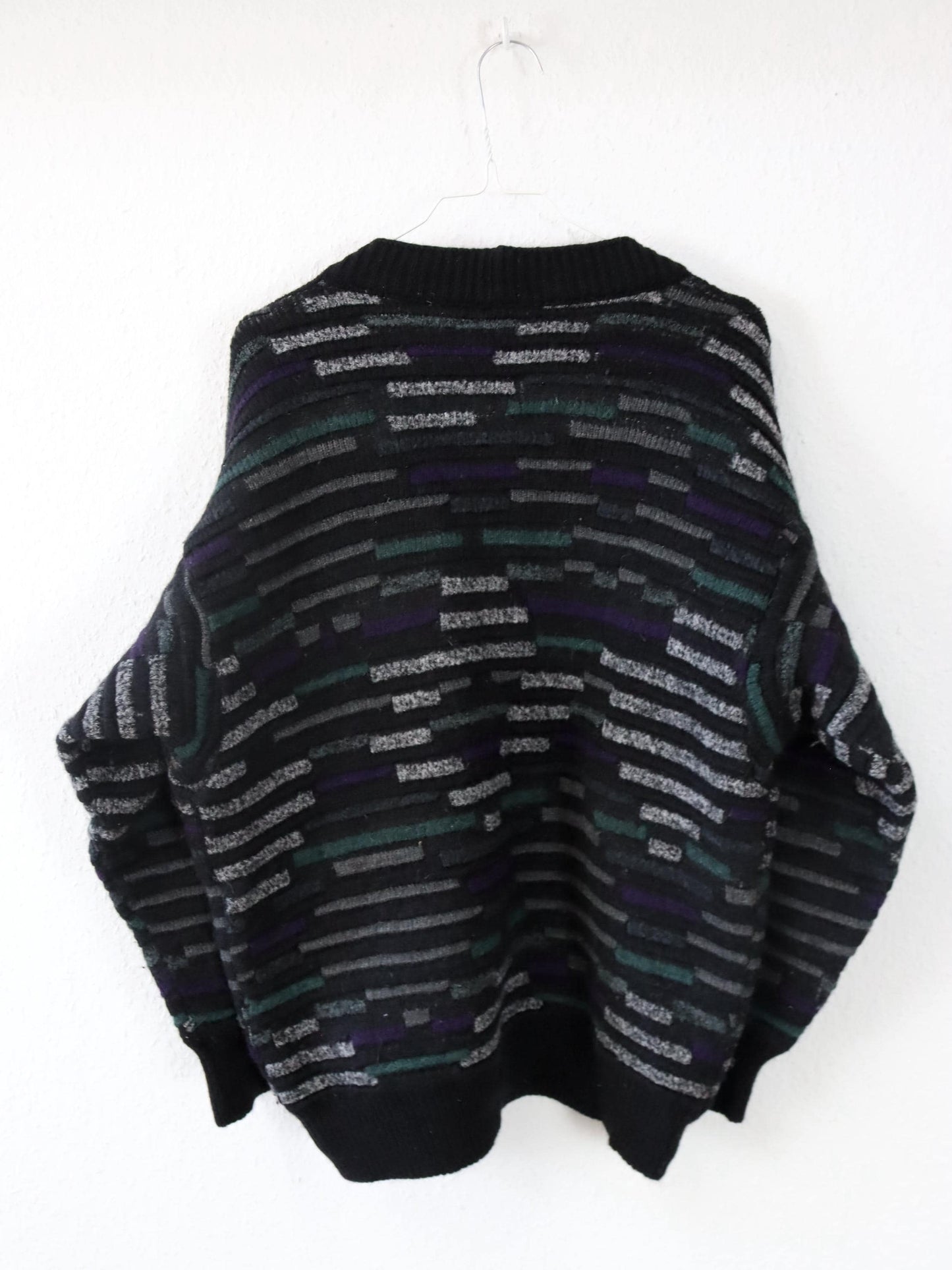 Vintage 80er 90er MARCO BANDINI Cardigan Strickjacke Wolle Alpaka Struktur M