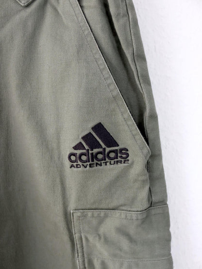 Vintage 90er 00er ADIDAS Adventure Cargopants Shorts kurze Hose Khaki M