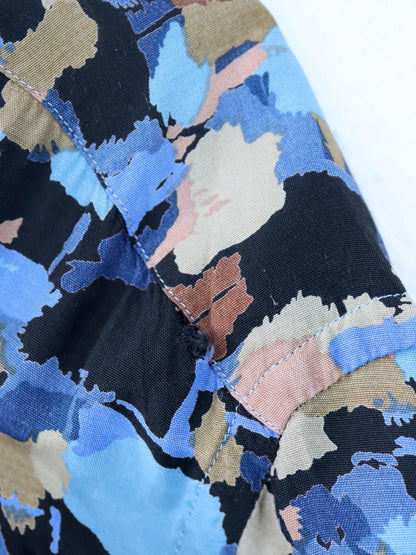 Vintage 80er 90er MYLORD Hemd kurzarm crazy pattern Viskose XL