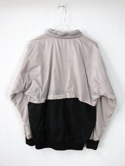 Vintage 80er 90er ADIDAS Windbreaker Jacke beige orange schwarz D5  M
