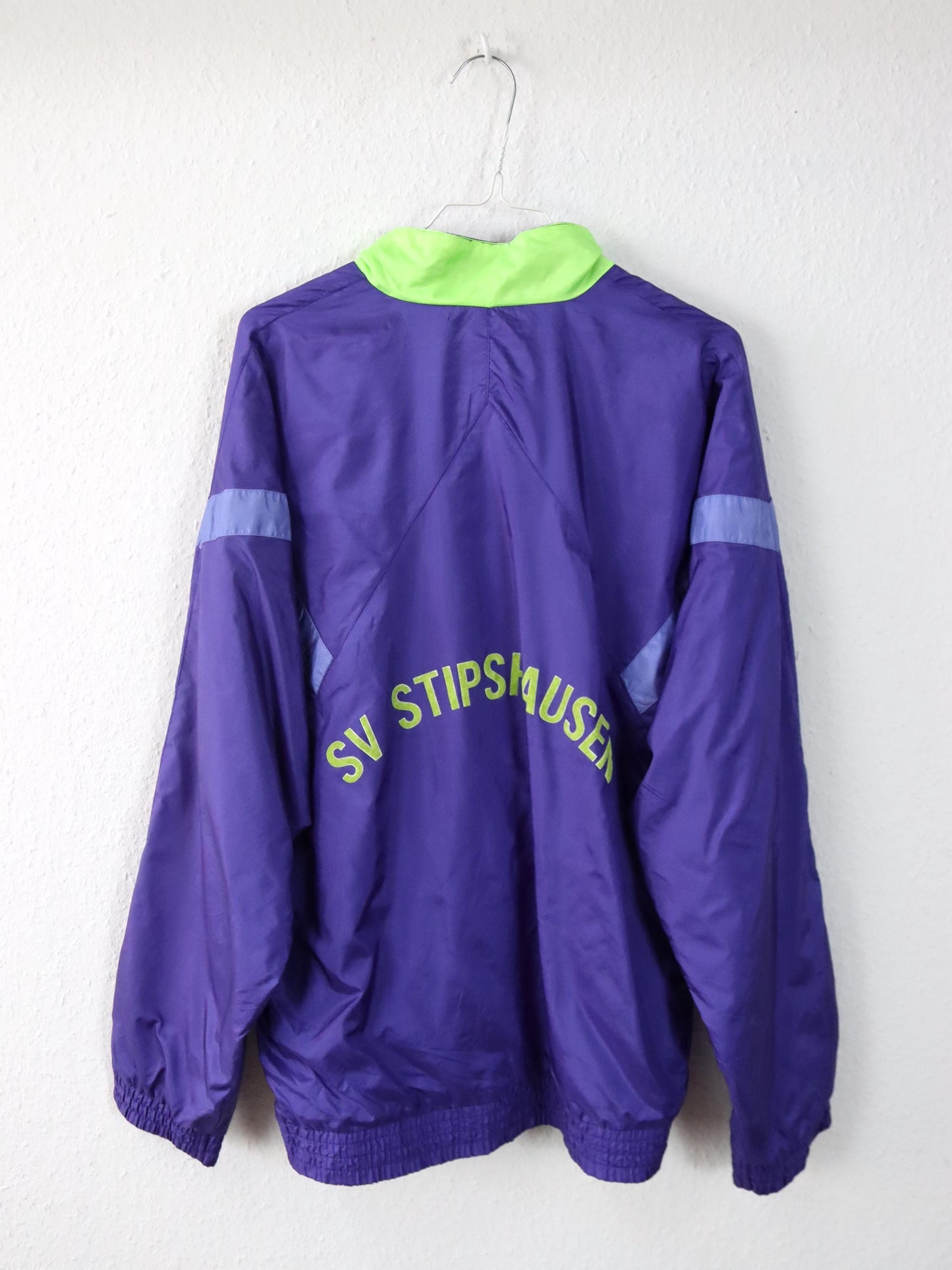 Vintage 80er 90er ADIDAS Trainingsjacke Jacke Stehkragen lila D6 M