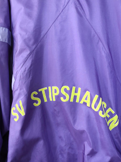 Vintage 80er 90er ADIDAS Trainingsjacke Jacke Stehkragen lila D6 M