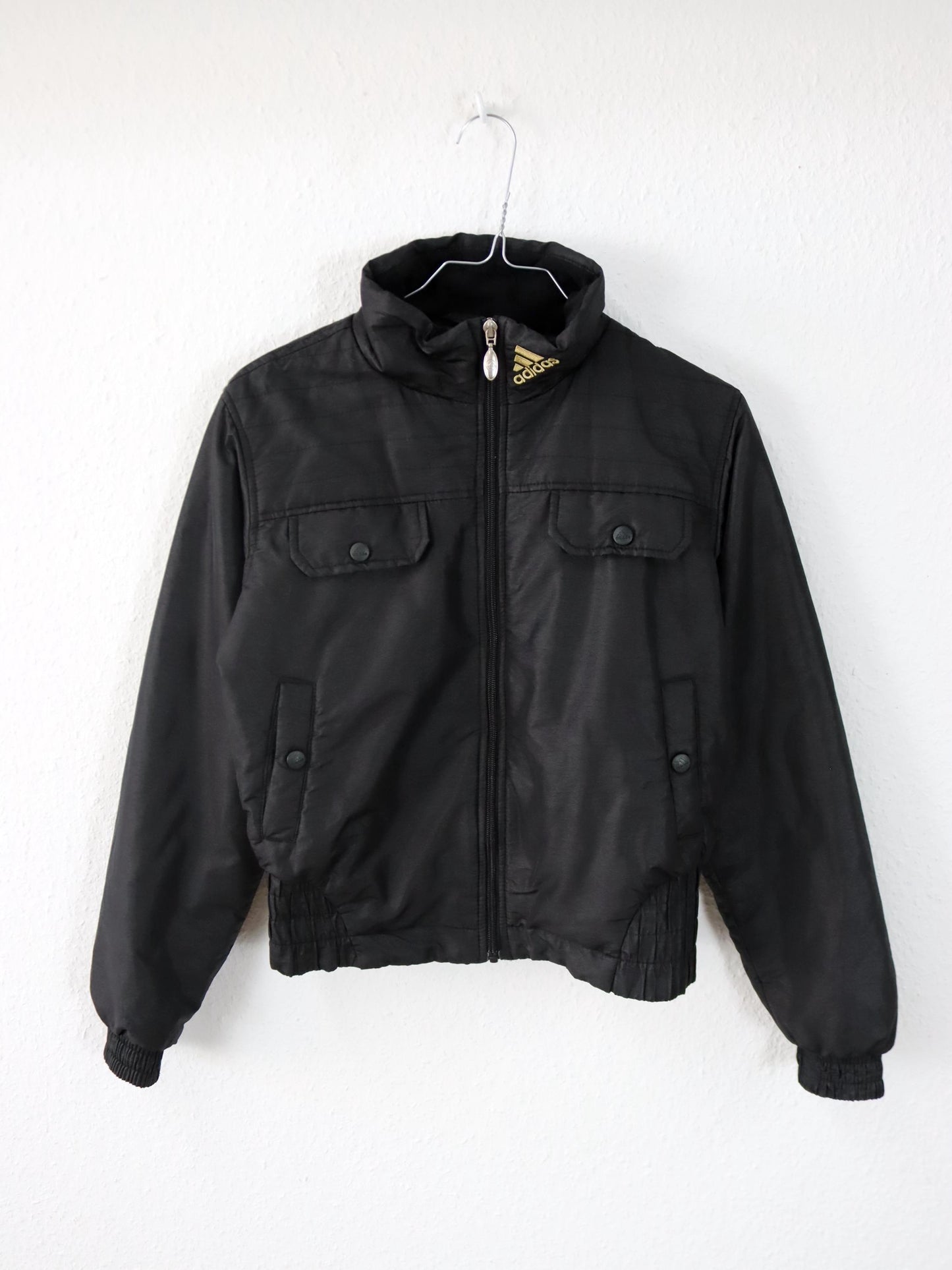 Vintage 00er Y2k ADIDAS Jacke Stehkragen Bomberjacke bauchfrei 2008 S
