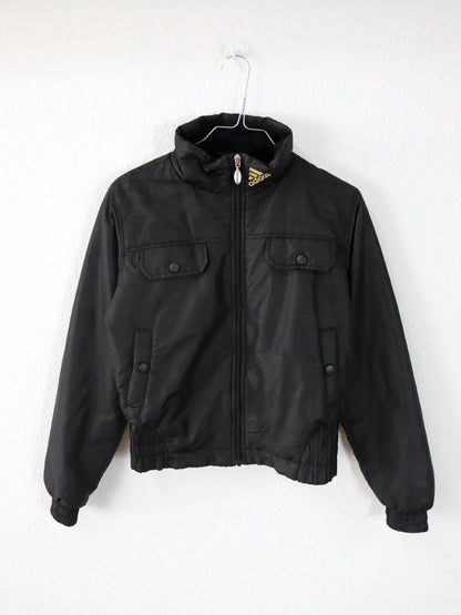 Vintage 00er Y2k ADIDAS Jacke Stehkragen Bomberjacke bauchfrei 2008 S