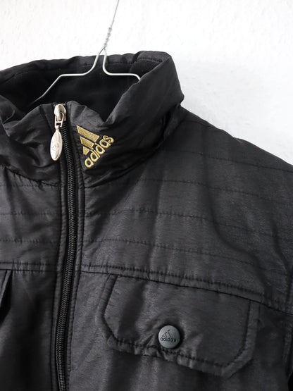 Vintage 00er Y2k ADIDAS Jacke Stehkragen Bomberjacke bauchfrei 2008 S