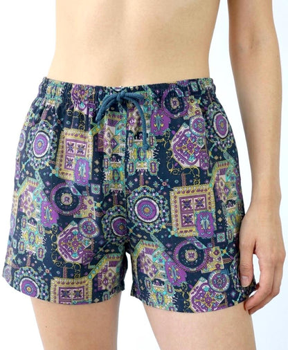 Vintage 80er 90er FILA Shorts Bermudashorts crazy pattern kurze Hose 46 S