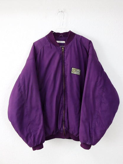 Vintage 80er 90er ESPRIT Bomberjacke Jacke gefüttert lila versitze M