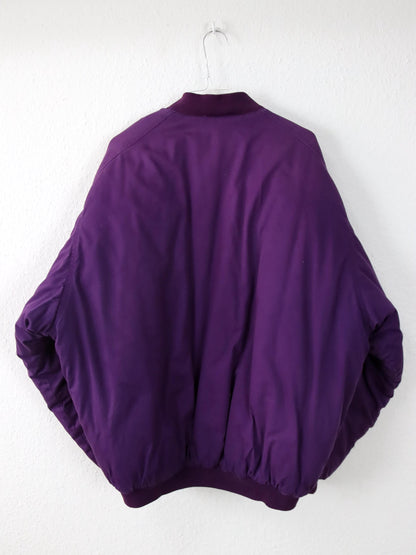 Vintage 80er 90er ESPRIT Bomberjacke Jacke gefüttert lila versitze M