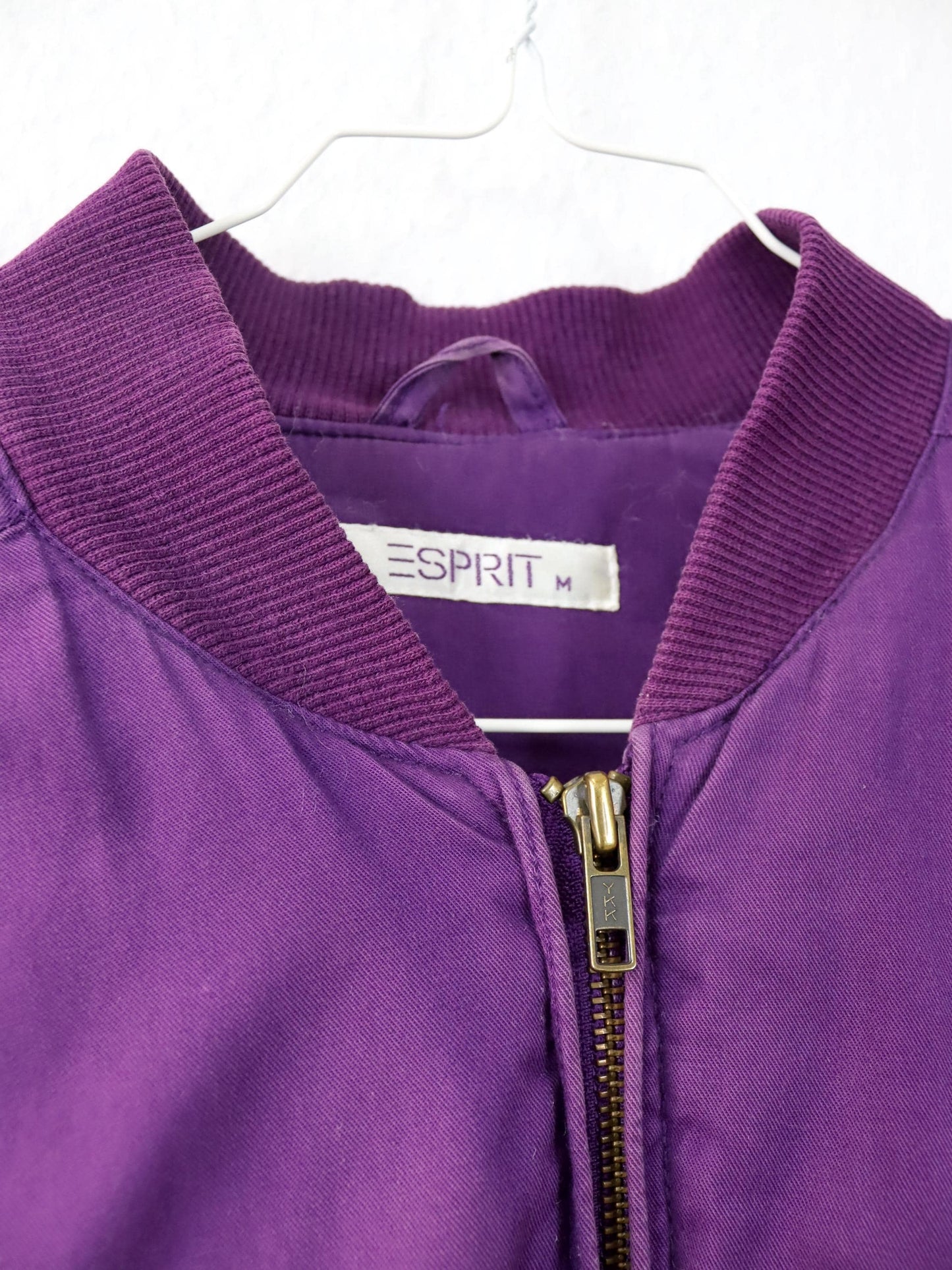 Vintage 80er 90er ESPRIT Bomberjacke Jacke gefüttert lila versitze M