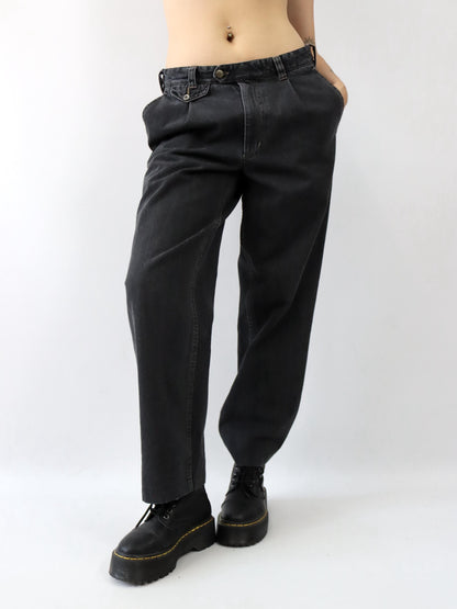Vintage 80er 90er SPORTMAN Jeans Bundfaltenhose Denim grau 50 L