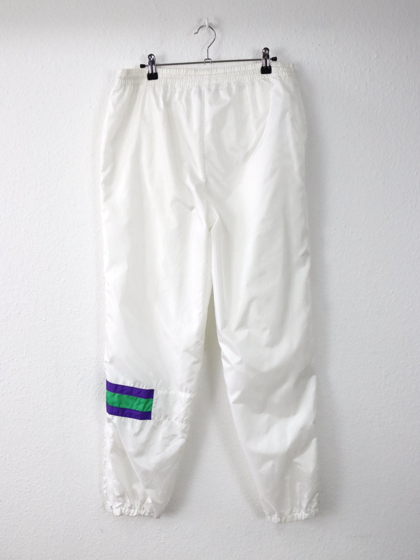 Vintage 80er 90er FILA Jogginghose Trainingshose weiß glanz 52 L