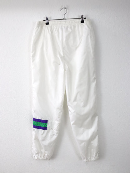 Vintage 80er 90er FILA Jogginghose Trainingshose weiß glanz 52 L