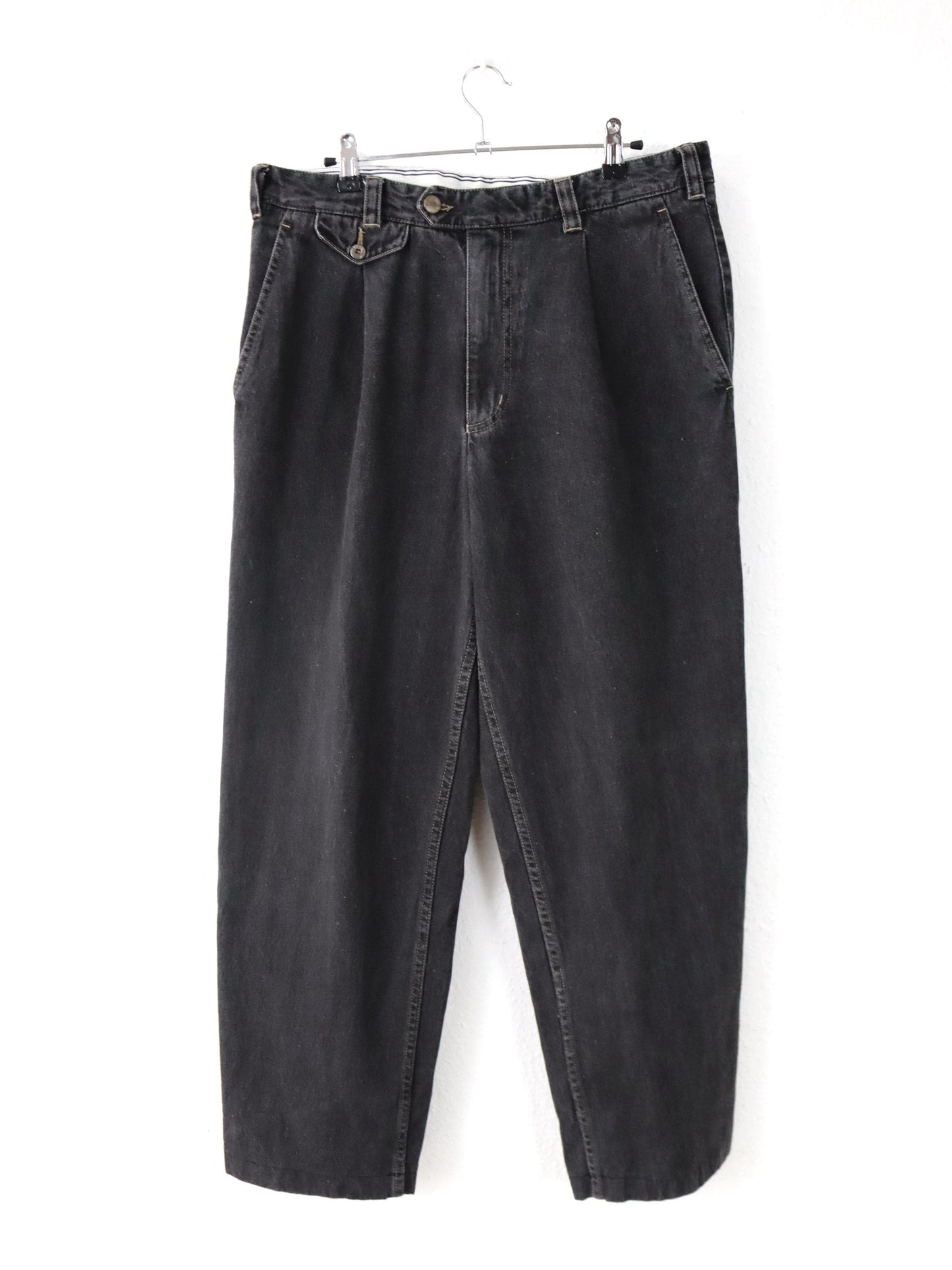 Vintage 80er 90er SPORTMAN Jeans Bundfaltenhose Denim grau 50 L