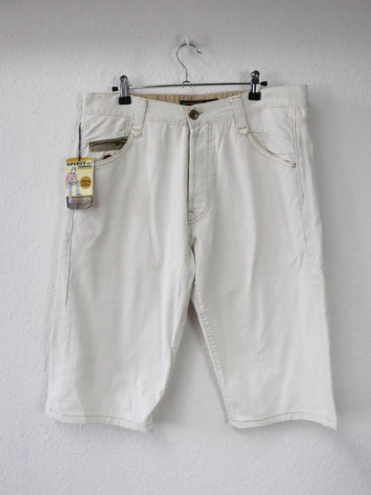 Vintage 00er Y2K ENERGIE Shorts kurze Hose weiß deadstock W34