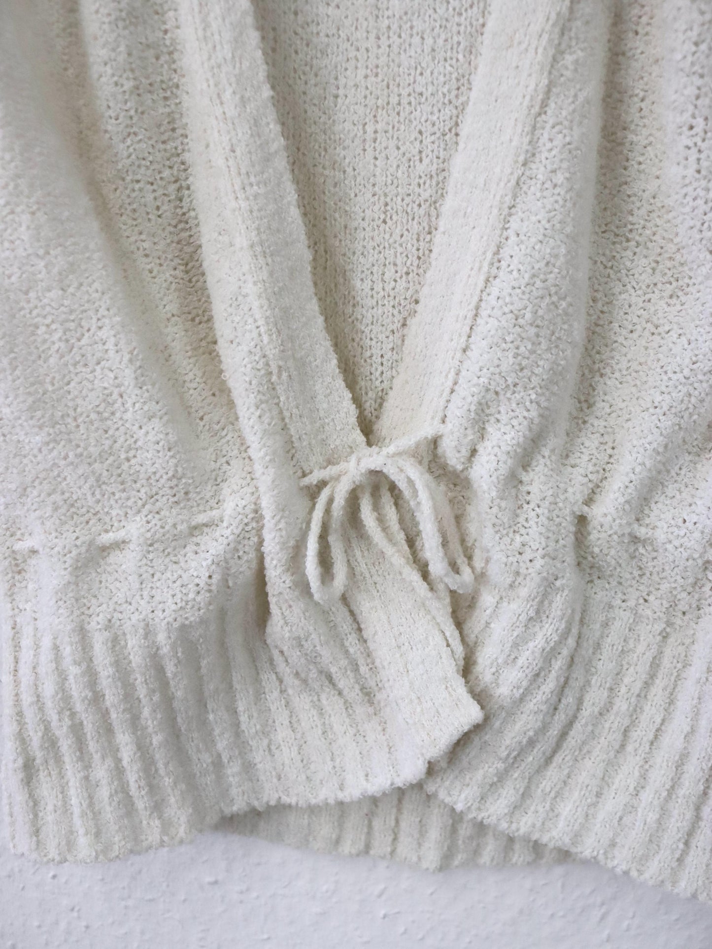 Vintage 80er 90er Strickweste Weste Creme top ärmellos 40